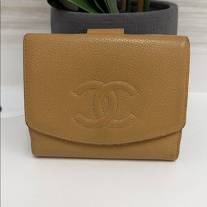 Chanel Camel Leather Wallet